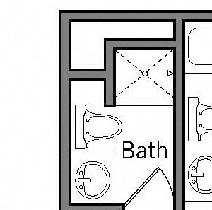 2H - 2 Bedroom 2 Bath Floor Plan Layout - 1344 Square Feet